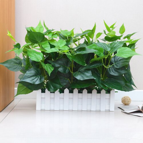 栅栏花艺套装饰品客厅家居田园摆设件仿真绿植物假花草塑料插花束