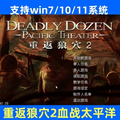 重返狼穴2血战太平洋电脑PC游戏