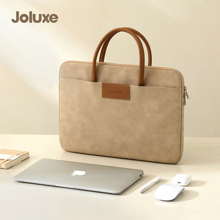 商务手提电脑包适用苹果笔记本macbook13.3air15.3Pro16华为14英寸联想小新15.6公文包男女款戴尔华硕小米mac