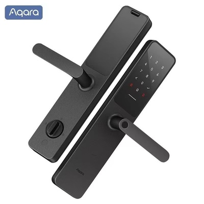 Aqara绿米 智能锁A100 Pro 指纹锁 支持Apple家庭钥匙开锁 碳素黑