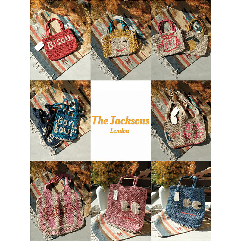 TheJacksons手工编织草编包