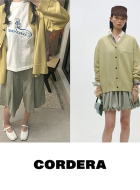 授权现货 Cordera 25SS羊毛休闲宽松针织开衫252047