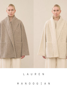 Lauren Manoogian double face短款羊驼毛外套 | oneonebuyer