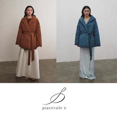 piacevolee24秋冬系带棉服