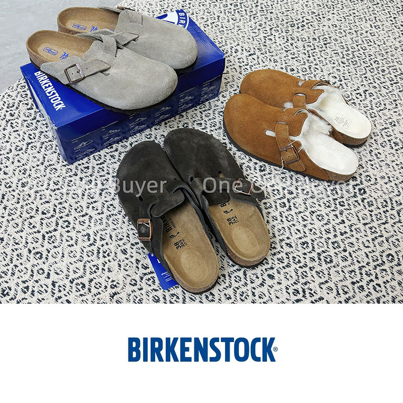 BIRKENSTOCK牛皮绒面包头勃肯鞋