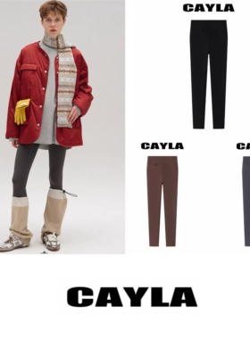 CAYLA 25秋冬 高腰加绒紧身显瘦瑜伽裤鲨鱼裤打底裤 25AW090