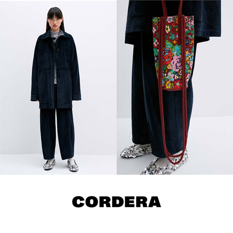 Cordera宽松灯芯绒香蕉裤