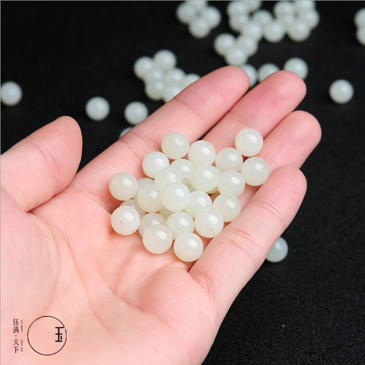 天然新疆和田玉手链散珠