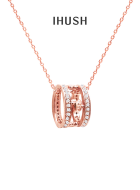 ihush/俏物悄语新品镂空小蛮腰独角兽毛衣链项链