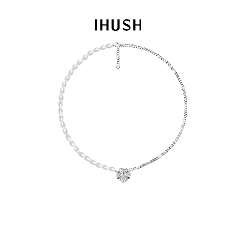 俏物悄语满钻原创设计风毛衣链