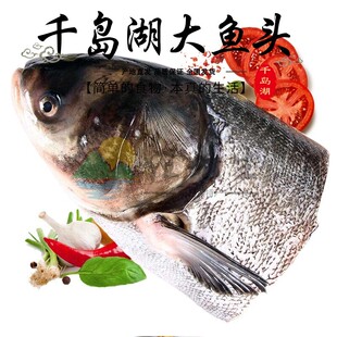 千岛湖鱼头包头鱼头新鲜水产胖头鱼大头鲢鱼鲜活鱼鳙鱼淡水鱼湖鲜