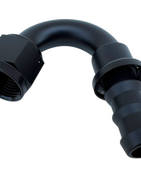 150度AN10铝合金软管宝塔形油管接头PUSH LOCK HOSE ENDS黑色红蓝