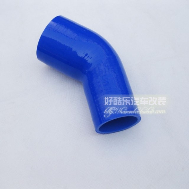 45度57-63MM硅胶变径弯头软管涡轮增压器中冷器进气管冬菇连接头