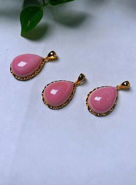 女皇贝唯美风925银镀厚金吊坠