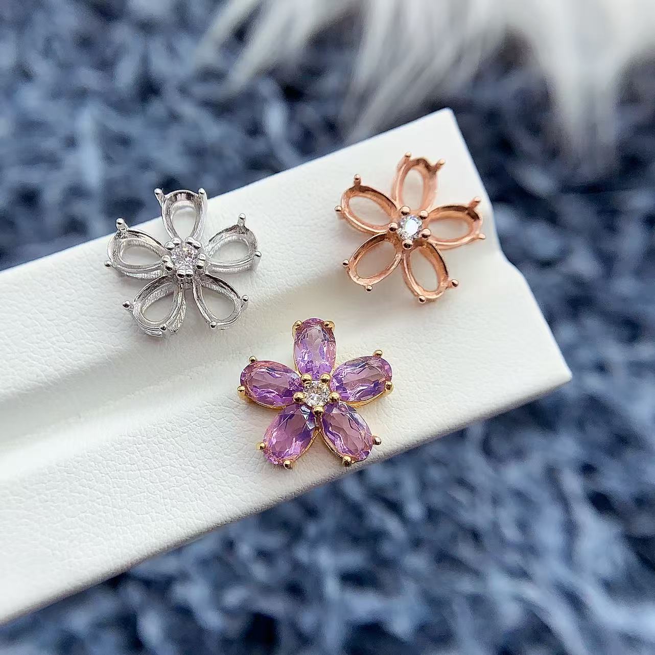 s925银托工厂穿绳配件多尺寸吊坠