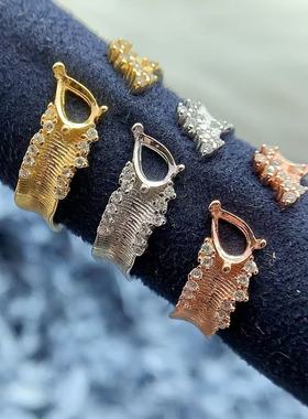 S925银托工厂戒指空托超多款式