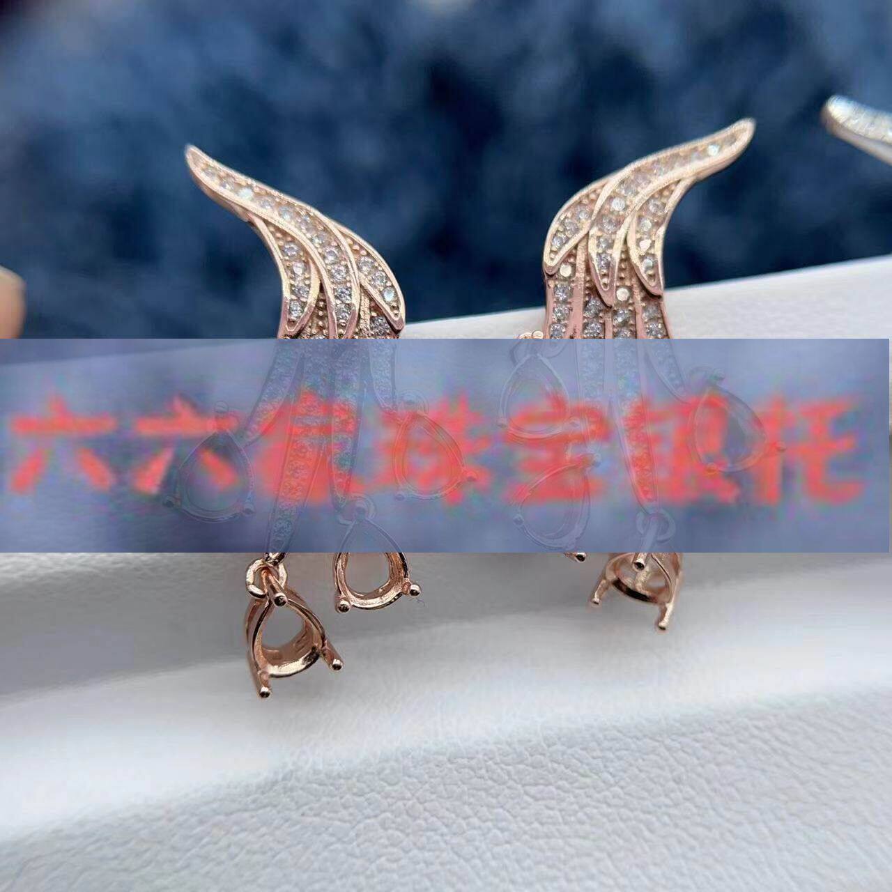 S925银托工厂精工耳坠空托多款式