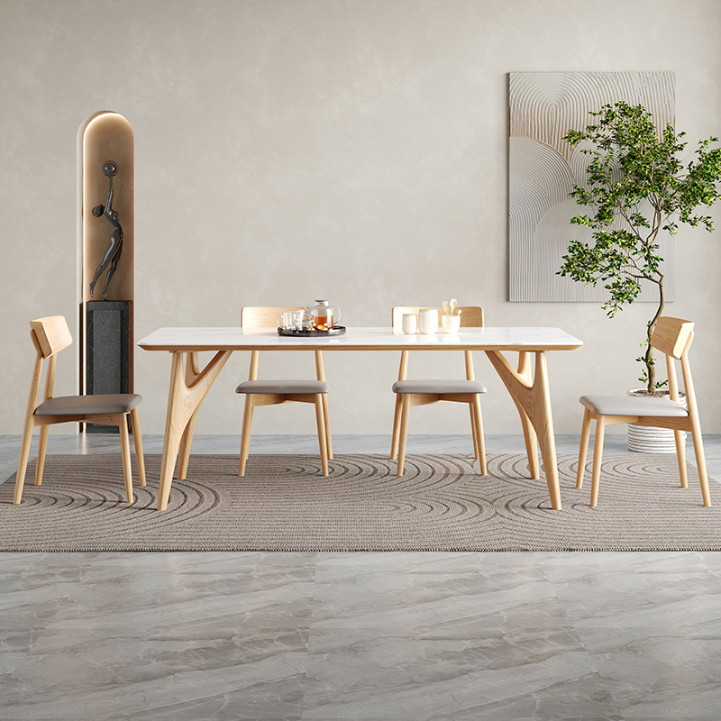 艺家雅居实木餐桌白蜡木