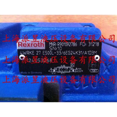 原装正品 R901092786 型号 4WRKE27E500L-3X/6EG24K31/A1D3M