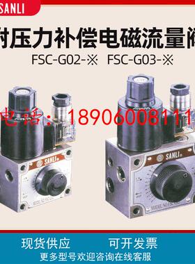 SANLI三立电磁调速流量阀FSC-G02 FSC-G03-4-24-01-NO 2-220-NC C