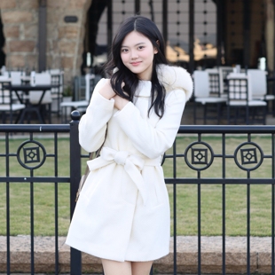 金标系列 20：00」 100%精纺羊毛冬日恋歌白大衣 风花月「12