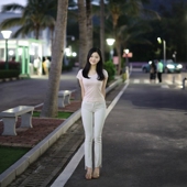 风花月 小白裤 版 型很好