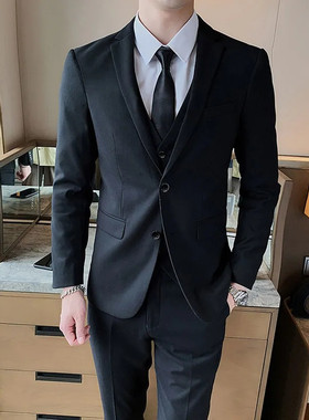 西服套装男士职业正装面试小西装