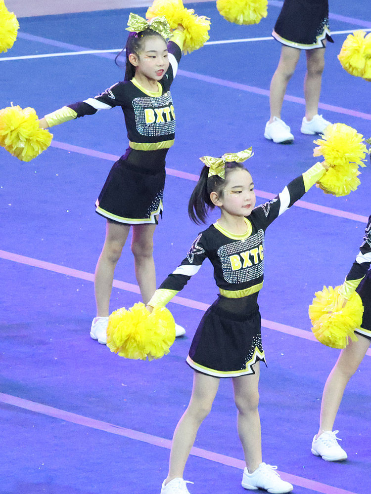 儿童拉拉操服装拉拉队服装竞技健美操服装套装舞蹈服儿童25学生女