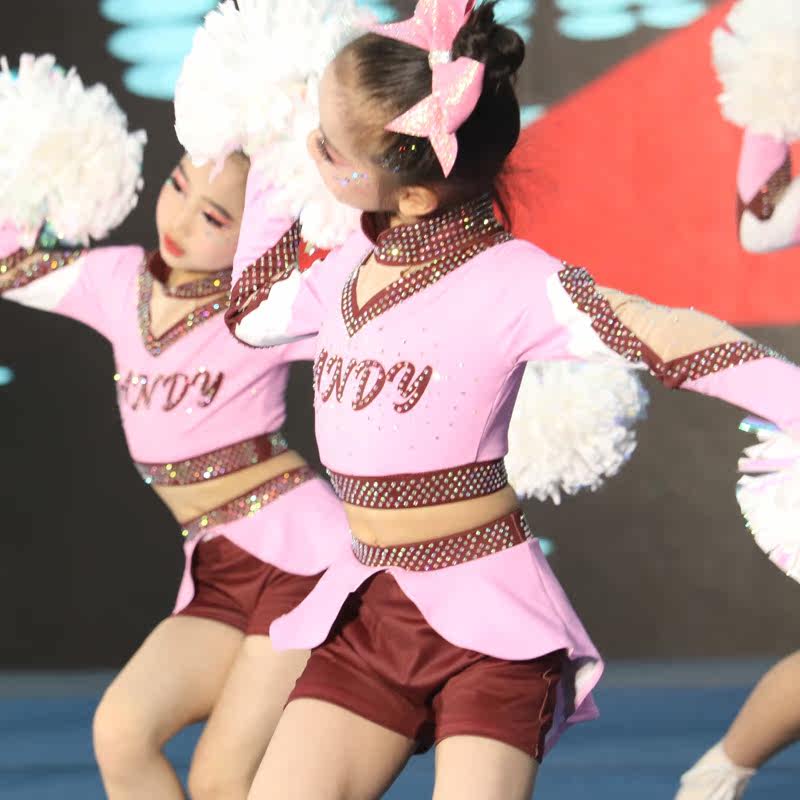 儿童拉拉操服装拉拉队服装竞技健美操服装套装舞蹈服新款25学生女