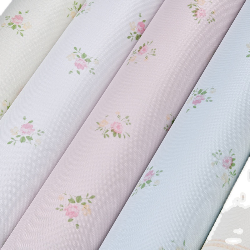 墙纸自粘卧室温馨防水粉色田园小花壁纸网红背景墙面宿舍装饰贴纸