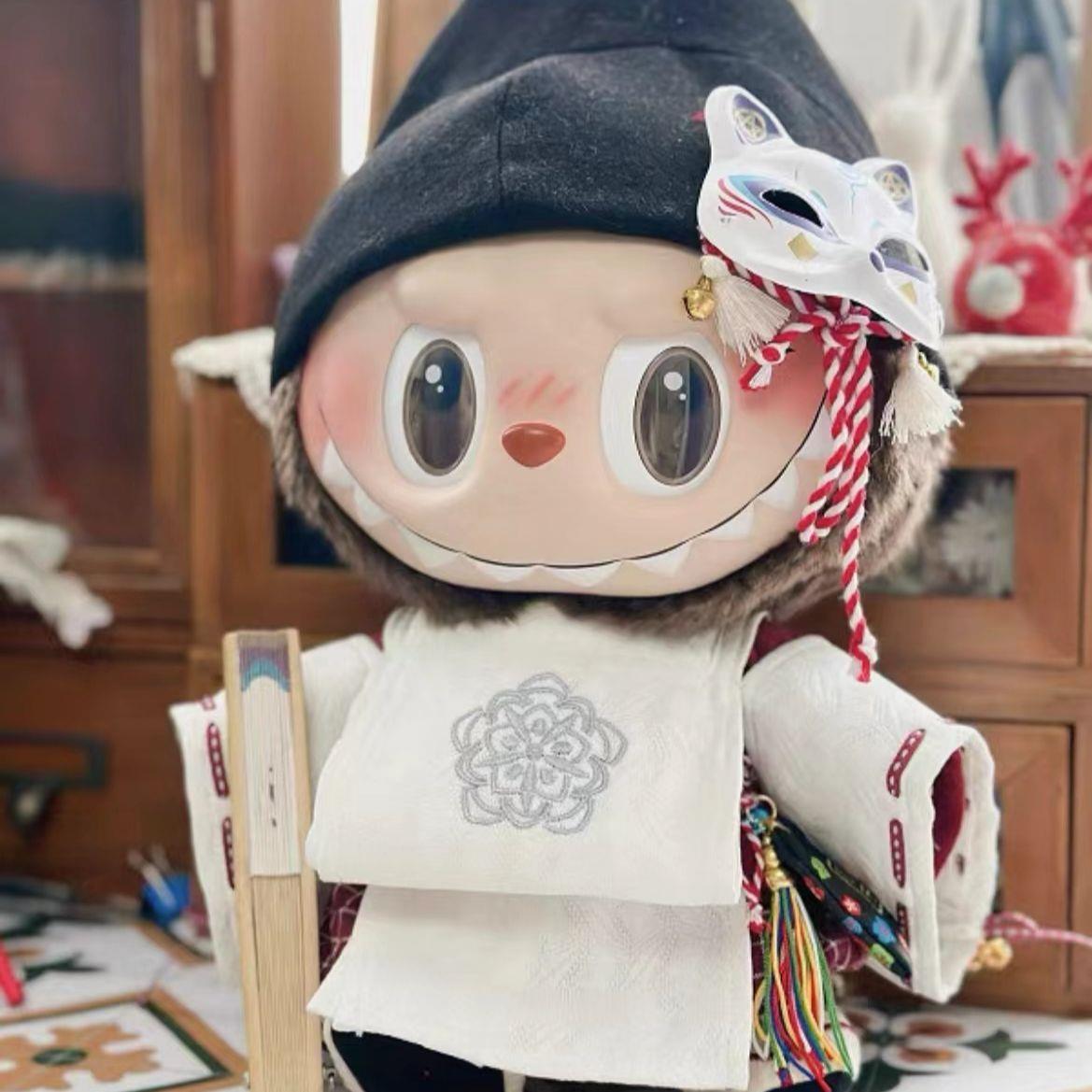 labubu38cm阴阳师娃衣套装衣服棉花娃娃站姿公仔全套玩偶毛绒娃衣