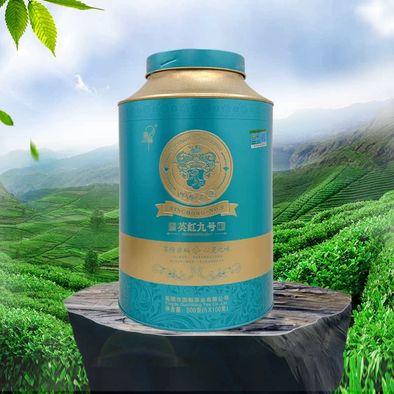 国畅上新茶叶英德红茶英红9号花果蜜浓香型送礼罐装老树春茶500克