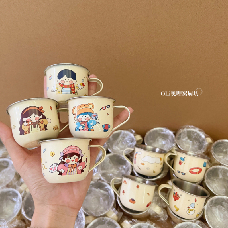 316不锈钢儿童水杯防摔