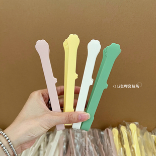 硅胶食物夹不脏手零食夹吃薯片神器猫爪夹塑料小夹子厨房食品夹