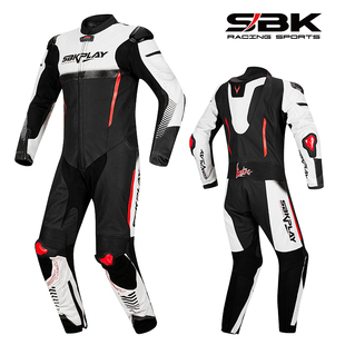 SBK连体皮衣赛车服摩托车骑行服赛道竞技机车服男防摔重机仿赛