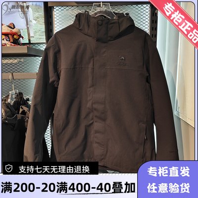 骆驼Camel/25年冬男防水防油鹅绒羽绒内胆三合一冲锋衣H15WA45169