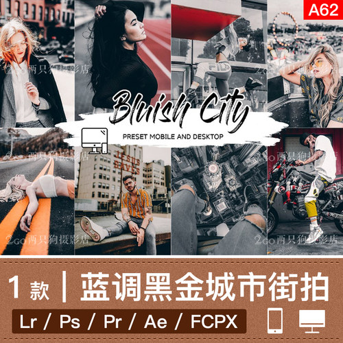 lightroom手机版LR预设pr视频lut青橙色电影人像ins调色ps滤镜app