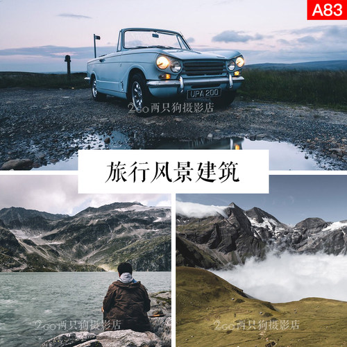 lightroom手机LR预设电脑PS滤镜app旅行风景建筑人像视频pr调色vn