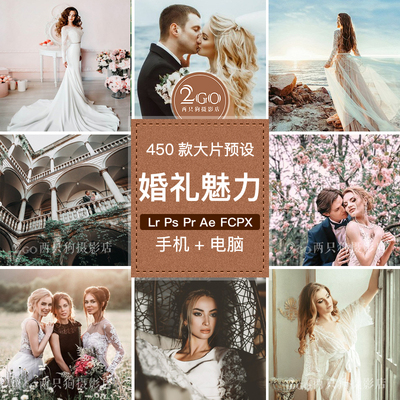 lightroom电脑版LR预设pr视频魅力婚纱婚礼胶片人像ins调色ps滤镜