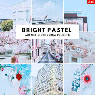 lightroom手机版APP滤镜LR预设PS粉彩通透糖果ins色调FCPX PR LUT