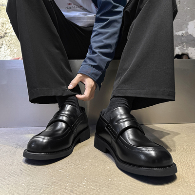 2025秋季休闲男款老钱风乐福鞋