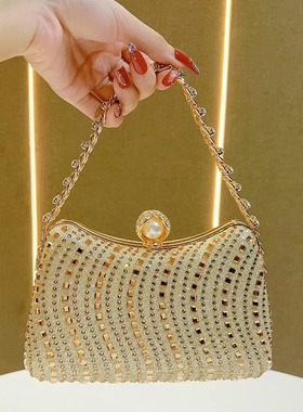 MissingYou钻石手链手提包晚宴包时尚气质手拿包搭配旗袍礼服包包