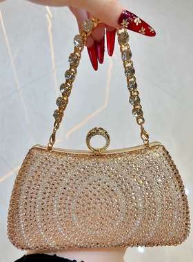 MissingYou时尚高级感手拎包单肩斜挎晚宴包婚礼伴娘搭配旗袍包包