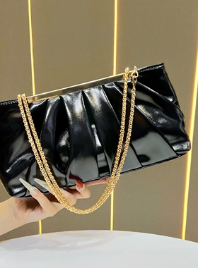 MissingYou时尚晚宴包包女大容量手提包名媛礼服晚装包链条斜挎包