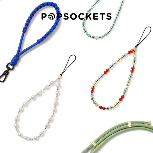 【手机绳链】PopSockets泡泡骚手机绳手机链苹果iPhone17/16ProMax/Pro 手机挂绳背带腕带 户外便携斜挎