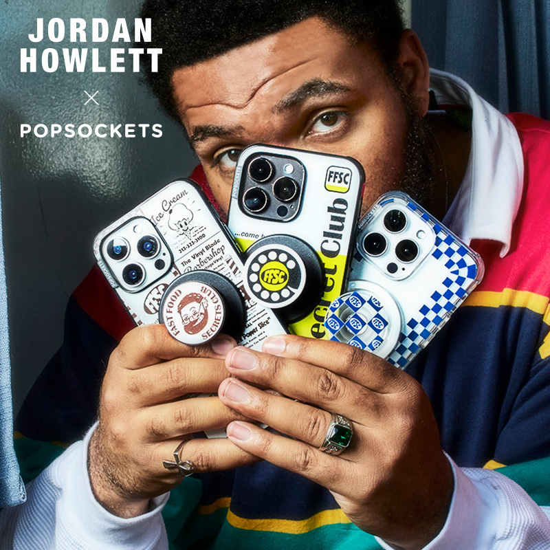 【快餐秘密俱乐部·手机壳】PopSockets X Jordan Howlett系列磁吸防摔手机壳适用iPhone 美式 复古