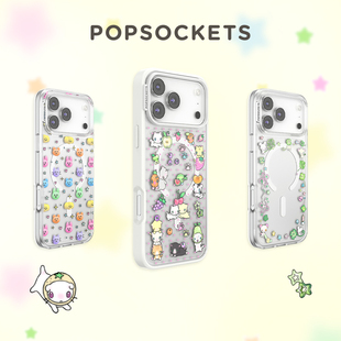Pro 16ProMax PopSockets泡泡骚灵感家系列磁吸防摔手机壳苹果iPhone17 可爱动物镜面 小小篇章·手机壳