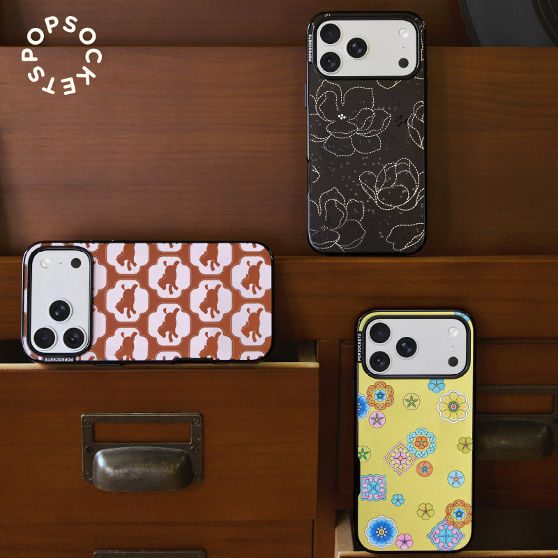 【马上有福·手机壳】PopSockets泡泡骚磁吸防摔手机壳苹果iPhone17/16ProMax/Pro保护套新年全包镜面印花,3C数码配件,手机保护套/壳,淘宝优惠券,粉丝福利购,淘宝优惠卷