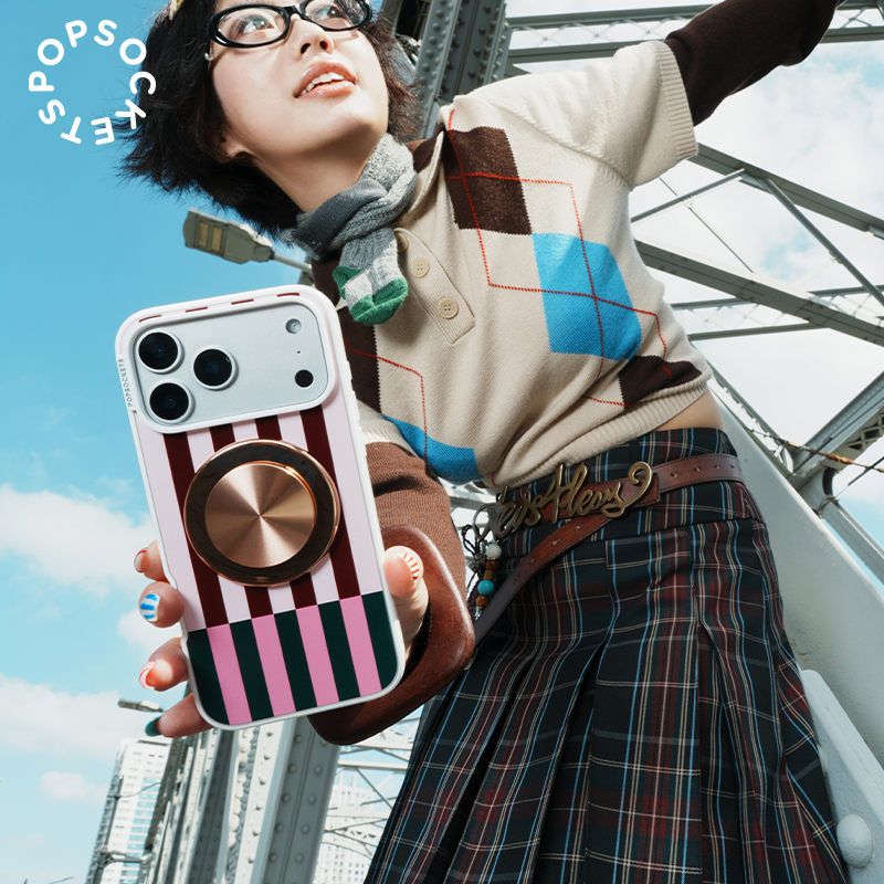 【色彩力场】Popsockets泡泡骚手机支架苹果磁吸气囊伸缩防摔粘贴指环扣MAGSAFE磁吸圆啪嗒iPhone17珐琅金属