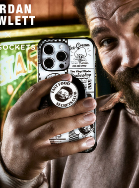 【快餐秘密俱乐部】PopSockets泡泡骚 x Jordan Howlett系列磁吸式气囊手机支架苹果iPhone17/16ProMax美式